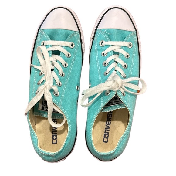 Converse Teal Chuck Taylor All Star Seasonal Lowtop Men’s Size 7 Women’s size 9 - Picture 1 of 3